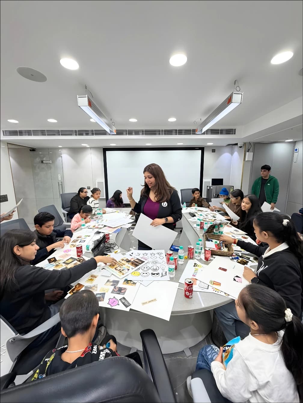 Merushri Baboota leading a workshop