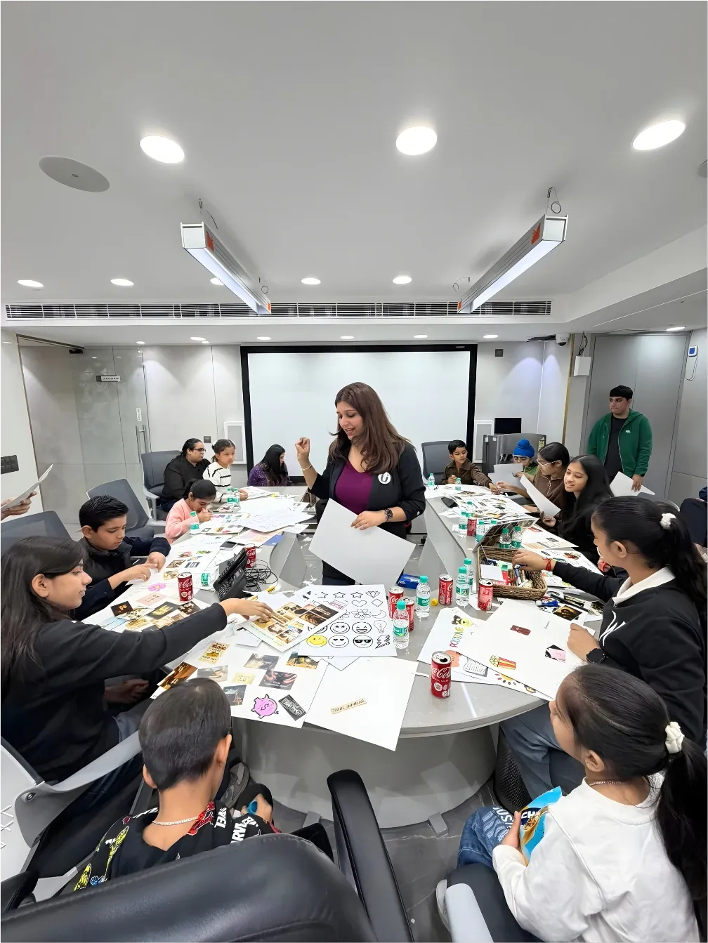 Merushri Baboota leading a workshop
